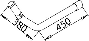Tubo de escape DINEX 50212