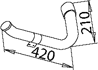 Tubo de escape DINEX 50214