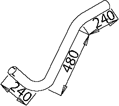 Tubo de escape DINEX 50230