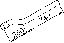 Tubo de escape DINEX 50270