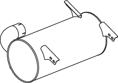 Silenciador central/posterior DINEX 50370
