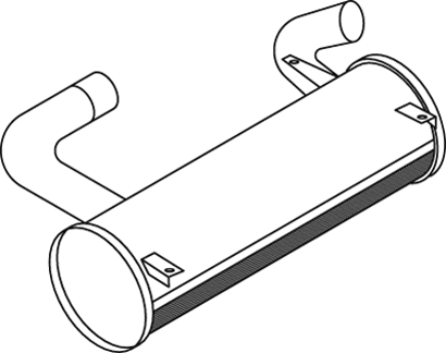 Silenciador central/posterior DINEX 50378