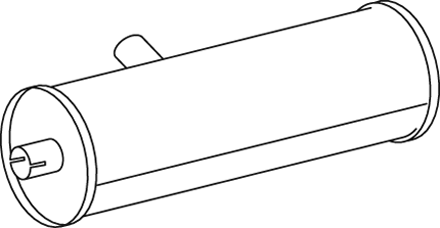 Silenciador central/posterior DINEX 50410