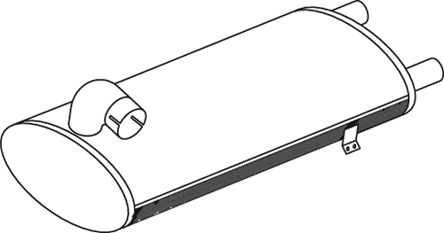 Silenciador central/posterior DINEX 50435