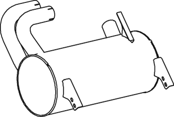 Silenciador central/posterior DINEX 50458