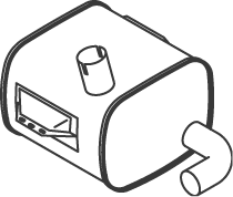 silenciador del medio DINEX 50463