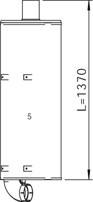 Silenciador central/posterior DINEX 50473