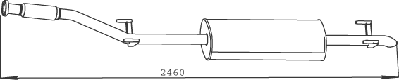 Silenciador posterior Mercedes-Benz SPRINTER 2-t Bus · Mercedes-Benz SPRINTER 2-t Van · Mercedes-Benz SPRINTER 2-t Platform/Chassis