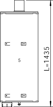 Silenciador central/posterior DINEX 50499