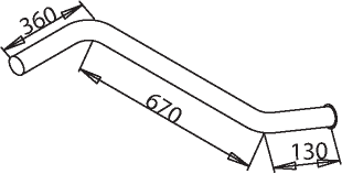 Tubo de escape DINEX 50613