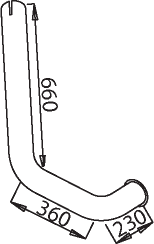 Tubo de escape DINEX 50655