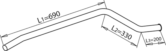 Tubo de escape Mercedes-Benz T2/L Van · Mercedes-Benz T2/L Platform/Chassis