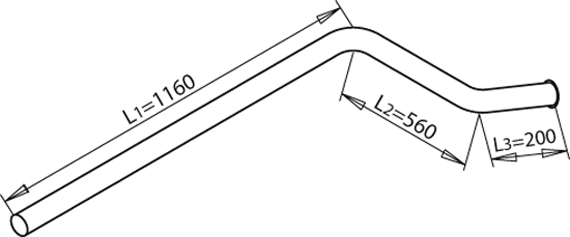Tubo de escape Mercedes-Benz T2/L Van · Mercedes-Benz T2/L Platform/Chassis