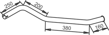 Tubo de escape Mercedes-Benz T2/LN1 Van · Mercedes-Benz T2/LN1 Platform/Chassis · Mercedes-Benz VARIO Platform/Chassis
