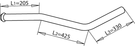 Tubo de escape Mercedes-Benz T2/L Van · Mercedes-Benz T2/L Platform/Chassis