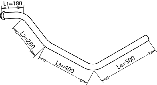 Tubo de escape Mercedes-Benz T2/L Van · Mercedes-Benz T2/L Platform/Chassis