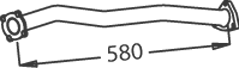 Tubo de escape DINEX 51133