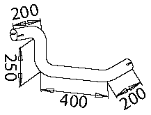 Tubo de escape DINEX 51148