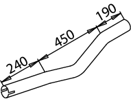 Tubo de escape DINEX 51177