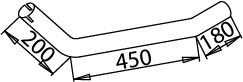 Tubo de escape DINEX 51255