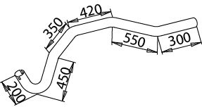 Tubo de escape DINEX 51270