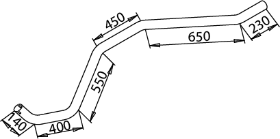Tubo de escape DINEX 51272