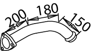 Tubo de escape DINEX 51295
