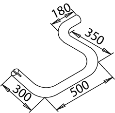 Tubo de escape DINEX 51297