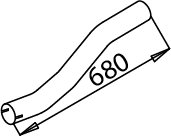 Tubo de escape DINEX 51298