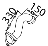 Tubo de escape DINEX 51299