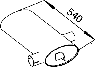 Silenciador central/posterior DINEX 51313