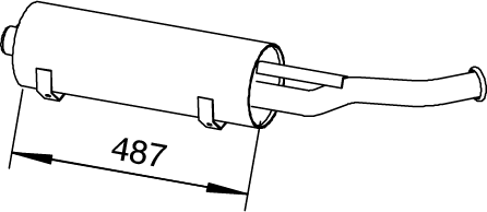 Silenciador central/posterior DINEX 51314