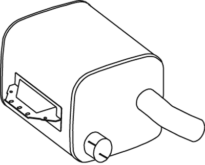 Silenciador central/posterior DINEX 51339