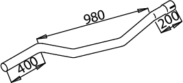 Tubo de escape DINEX 51609