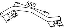 Tubo de escape DINEX 51611