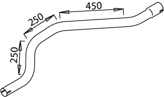 Tubo de escape DINEX 51627