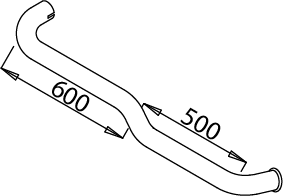 Tubo de escape DINEX 51633