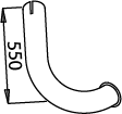 Tubo de escape DINEX 51664