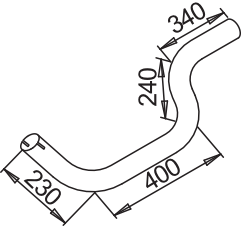 Tubo de escape DINEX 52104