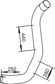Tubo de escape DINEX 52105