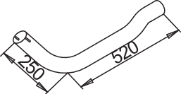 Tubo de escape DINEX 52108