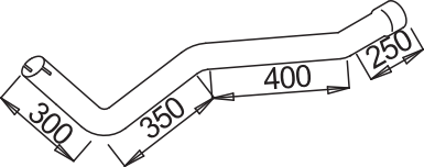 Tubo de escape DINEX 52120