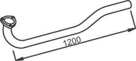 Tubo de escape DINEX 52121