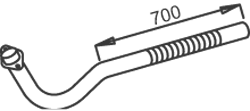 Tubo de escape DINEX 52153
