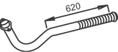 Tubo de escape DINEX 52157