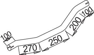 Tubo de escape DINEX 52162