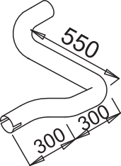 Tubo de escape DINEX 52166