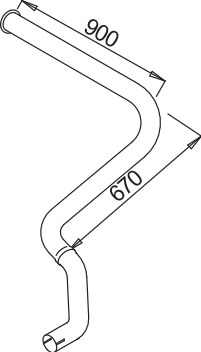 Tubo de escape DINEX 52656