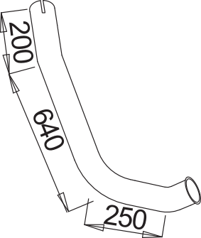 Tubo de escape DINEX 52687