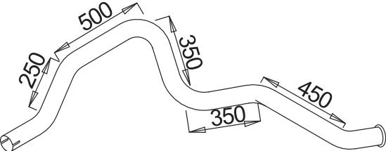 Tubo de escape DINEX 52725